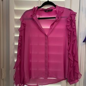 Bright pink Zara size Small blouse